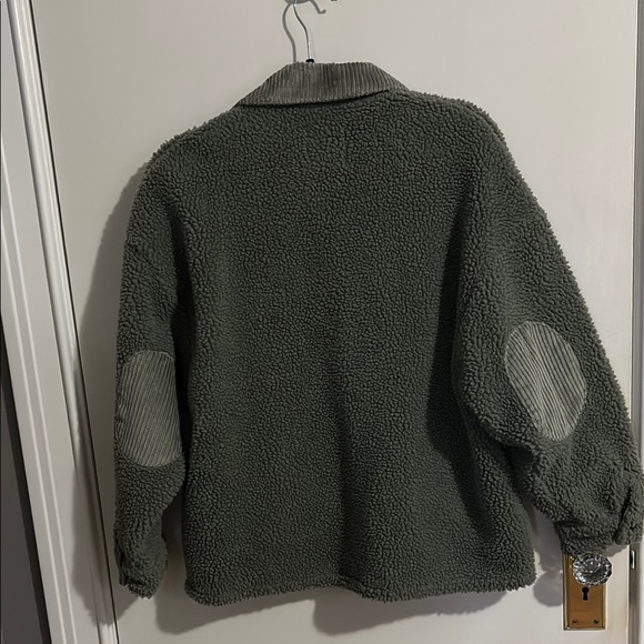 Zara Green Teddy Jacket - Picture 3 of 3